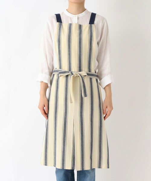 212 KITCHEN STORE / トゥーワントゥーキッチン ストア インテリア・生活雑貨・ホビー・ステーショナリー | ダブルストライプ フルエプロン 2way NV ＜212Kオリジナル＞ | 詳細1
