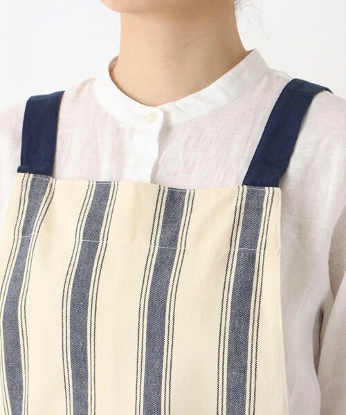 212 KITCHEN STORE / トゥーワントゥーキッチン ストア インテリア・生活雑貨・ホビー・ステーショナリー | ダブルストライプ フルエプロン 2way NV ＜212Kオリジナル＞ | 詳細4