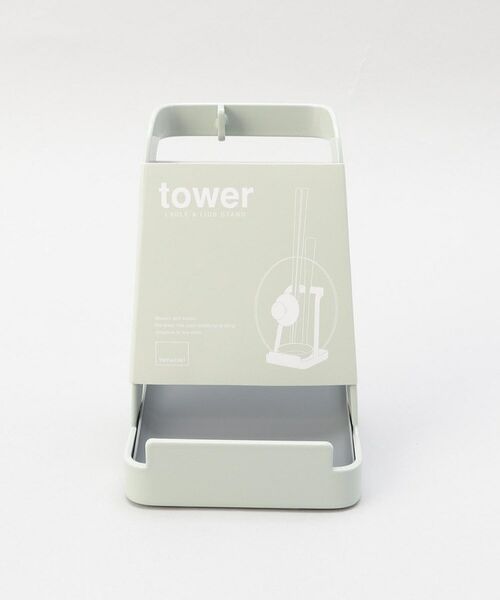 212 KITCHEN STORE / トゥーワントゥーキッチン ストア キッチンツール | お玉＆鍋ふたスタンド ライトグリーン 山崎実業 ＜tower タワー＞ | 詳細7