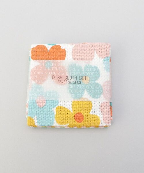 212 KITCHEN STORE / トゥーワントゥーキッチン ストア インテリア・生活雑貨・ホビー・ステーショナリー | ディッシュクロス2PCSセット マルチフラワー RD | 詳細8