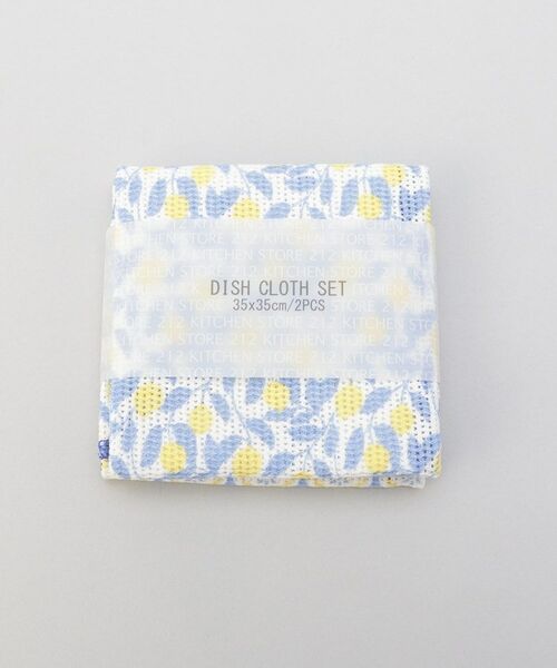212 KITCHEN STORE / トゥーワントゥーキッチン ストア インテリア・生活雑貨・ホビー・ステーショナリー | ディッシュクロス2PCSセット リーフプロバンス BL | 詳細8