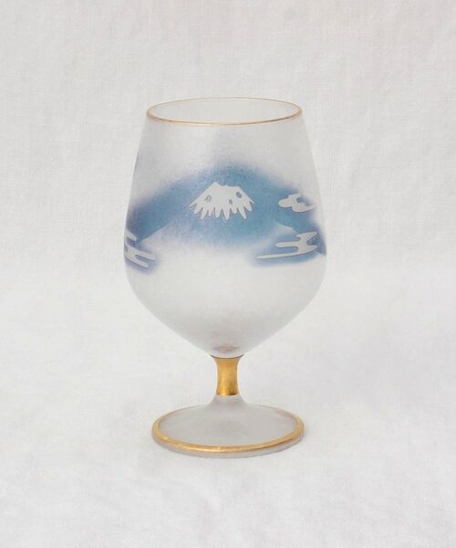 212 KITCHEN STORE / トゥーワントゥーキッチン ストア グラス・マグカップ | 富士月兎図 脚付杯 | 詳細1