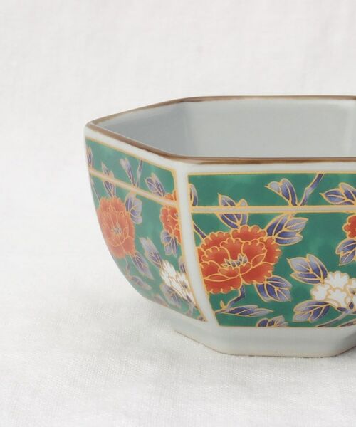 212 KITCHEN STORE / トゥーワントゥーキッチン ストア 食器 | 六角鉢 緑彩牡丹 | 詳細5