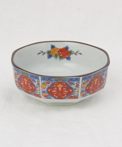 212 KITCHEN STORE / トゥーワントゥーキッチン ストア 食器 | 八角中鉢 赤絵牡丹 | 詳細1