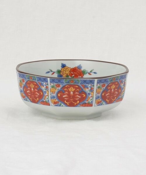 212 KITCHEN STORE / トゥーワントゥーキッチン ストア 食器 | 八角中鉢 赤絵牡丹 | 詳細2