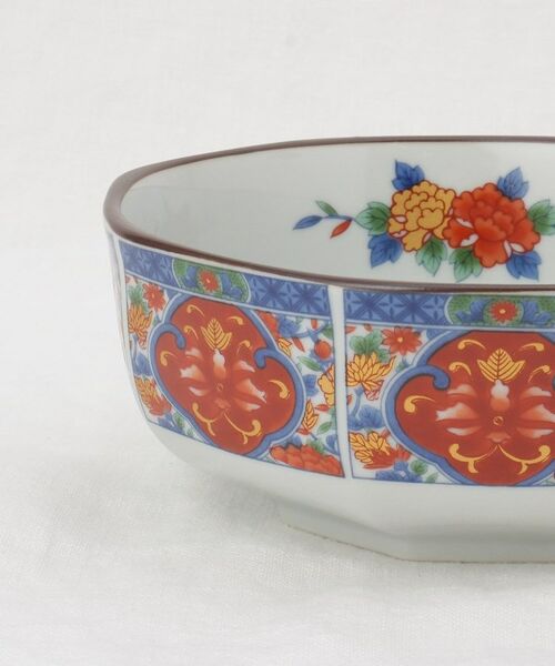 212 KITCHEN STORE / トゥーワントゥーキッチン ストア 食器 | 八角中鉢 赤絵牡丹 | 詳細5