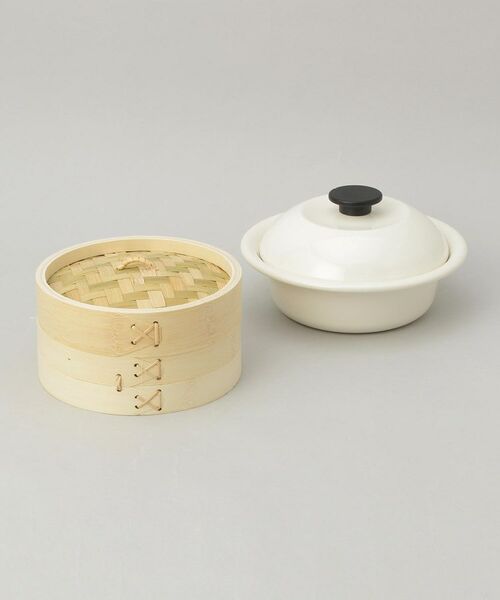 212 KITCHEN STORE / トゥーワントゥーキッチン ストア キッチンツール | ココナベせいろセット 大 WH ＜野田琺瑯 ＞ | 詳細1