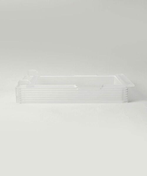 212 KITCHEN STORE / トゥーワントゥーキッチン ストア キッチンツール | 冷蔵庫中棚下高さ調節ラック L WH 山崎実業 ＜tower タワー＞ | 詳細3