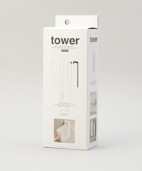 212 KITCHEN STORE / トゥーワントゥーキッチン ストア キッチンツール | マグネットキッチンペーパーホルダー 縦タイプ WH 山崎実業 ＜tower タワー＞ | 詳細6