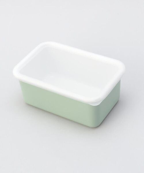 212 KITCHEN STORE / トゥーワントゥーキッチン ストア キッチンツール | 富士ホーロー深型角容器 ヴィンテージグリーン M ＜212Kオリジナル＞（その他）