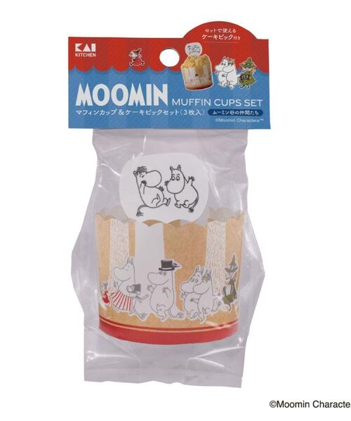 212 KITCHEN STORE / トゥーワントゥーキッチン ストア その他 | マフィンカップ＆ケーキピックセット（３枚入）ムーミン谷の仲間たち ＜MOOMIN ムーミン＞（その他）