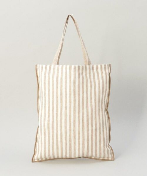 212 KITCHEN STORE / トゥーワントゥーキッチン ストア バッグ | ブロックストライプ リネンコットン エコバッグ NT ＜212Kオリジナル ＞ | 詳細1