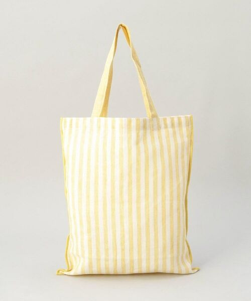 212 KITCHEN STORE / トゥーワントゥーキッチン ストア バッグ | ブロックストライプ リネンコットン エコバッグ LM ＜212Kオリジナル ＞ | 詳細1