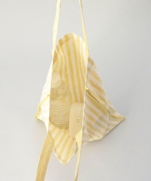 212 KITCHEN STORE / トゥーワントゥーキッチン ストア バッグ | ブロックストライプ リネンコットン エコバッグ LM ＜212Kオリジナル ＞ | 詳細6