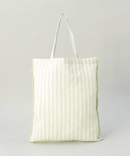 212 KITCHEN STORE / トゥーワントゥーキッチン ストア バッグ | ブロックストライプ リネンコットン エコバッグ LGR ＜212Kオリジナル ＞ | 詳細3