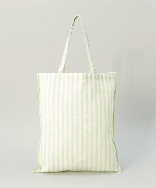 212 KITCHEN STORE / トゥーワントゥーキッチン ストア バッグ | ブロックストライプ リネンコットン エコバッグ LGR ＜212Kオリジナル ＞（その他）