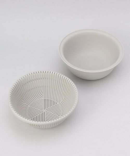 212 KITCHEN STORE / トゥーワントゥーキッチン ストア キッチンツール | きほんの道具 ザルボウル２点セット 18cm GY ＜marna  マーナ＞（その他）