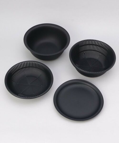 212 KITCHEN STORE / トゥーワントゥーキッチン ストア キッチンツール | きほんの道具 ザルボウル４点セット 18cm DGY ＜marna  マーナ＞（その他）