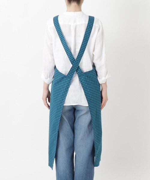 212 KITCHEN STORE / トゥーワントゥーキッチン ストア インテリア・生活雑貨・ホビー・ステーショナリー | ギンガムサッカーギャザーエプロン BL | 詳細3