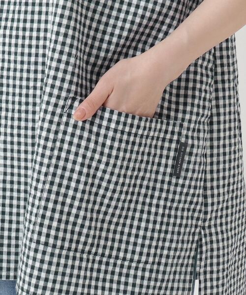 212 KITCHEN STORE / トゥーワントゥーキッチン ストア インテリア・生活雑貨・ホビー・ステーショナリー | ギンガムサッカー半袖かっぽう着 BK | 詳細6