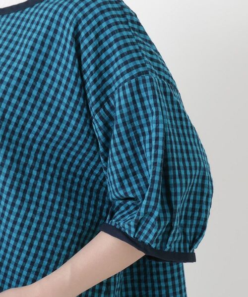 212 KITCHEN STORE / トゥーワントゥーキッチン ストア インテリア・生活雑貨・ホビー・ステーショナリー | ギンガムサッカー半袖かっぽう着 BL | 詳細5