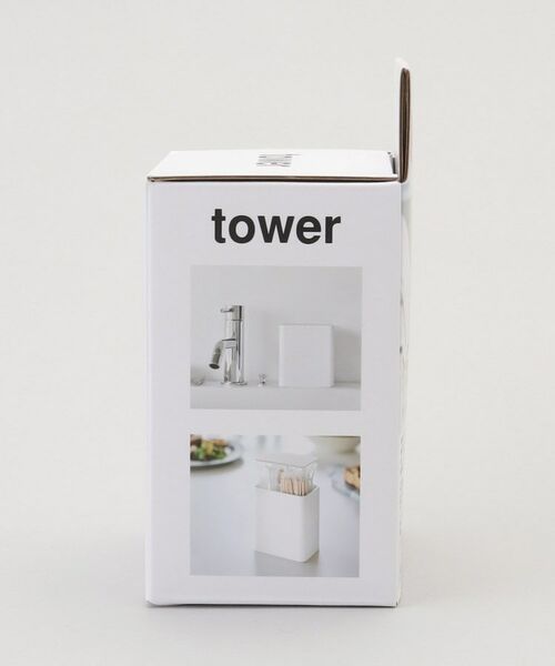212 KITCHEN STORE / トゥーワントゥーキッチン ストア キッチンツール | ポップアップ式綿棒ケース WH 山崎実業 ＜tower  タワー＞ | 詳細9