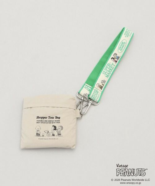 212 KITCHEN STORE / トゥーワントゥーキッチン ストア バッグ | PEANUTS ストラップ付きショッパーバッグ BEIGE | 詳細9