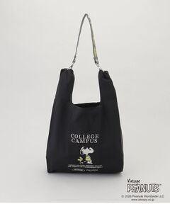 212 KITCHEN STORE / トゥーワントゥーキッチン ストア バッグ | PEANUTS ストラップ付きショッパーバッグ BLACK