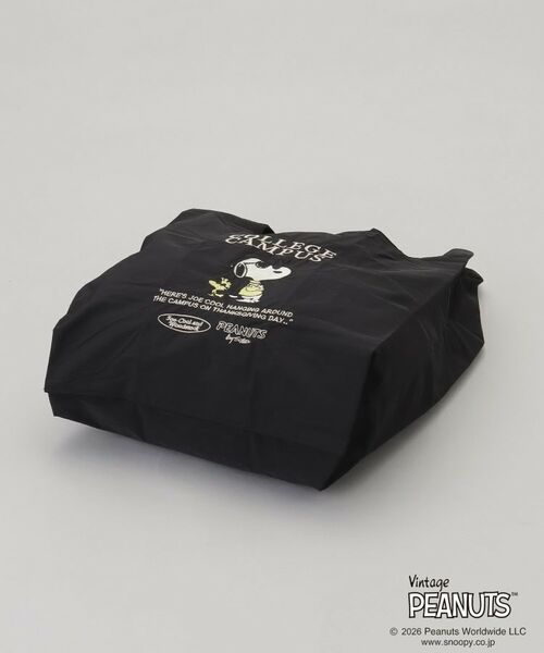 212 KITCHEN STORE / トゥーワントゥーキッチン ストア バッグ | PEANUTS ストラップ付きショッパーバッグ BLACK | 詳細4