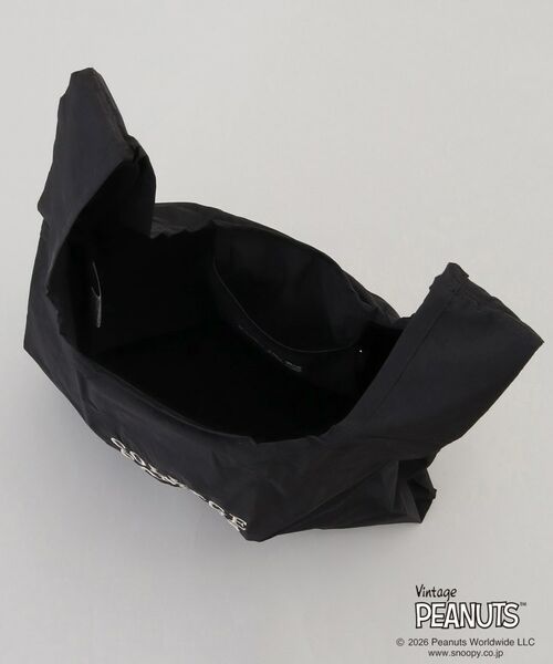 212 KITCHEN STORE / トゥーワントゥーキッチン ストア バッグ | PEANUTS ストラップ付きショッパーバッグ BLACK | 詳細5