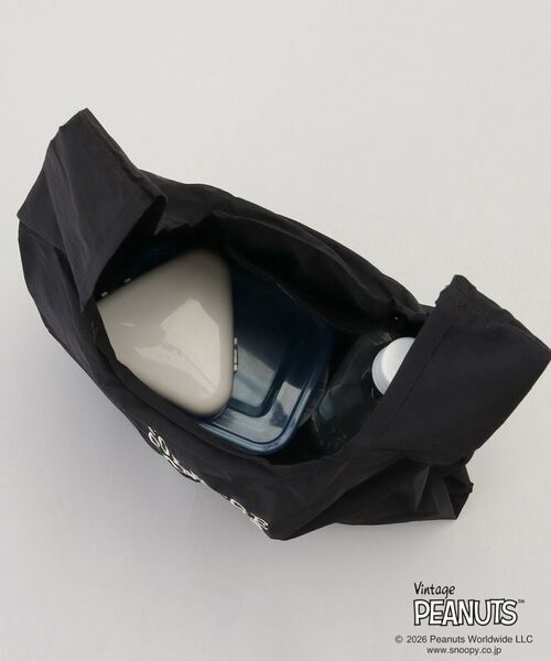 212 KITCHEN STORE / トゥーワントゥーキッチン ストア バッグ | PEANUTS ストラップ付きショッパーバッグ BLACK | 詳細6