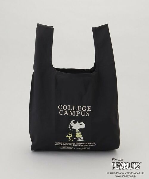 212 KITCHEN STORE / トゥーワントゥーキッチン ストア バッグ | PEANUTS ストラップ付きショッパーバッグ BLACK | 詳細8