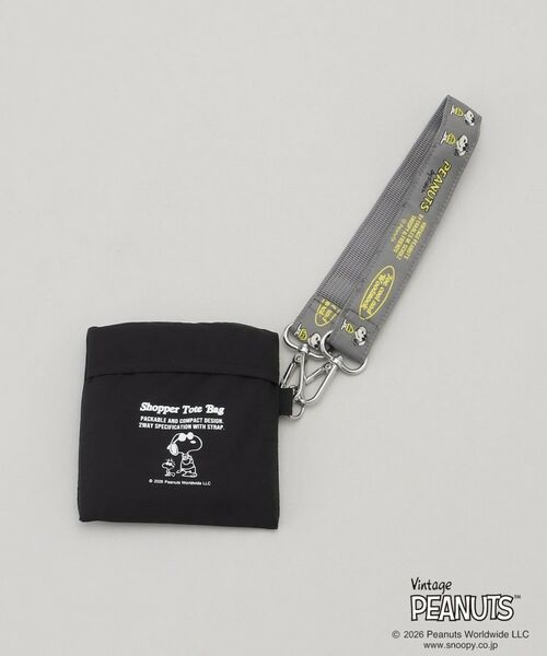 212 KITCHEN STORE / トゥーワントゥーキッチン ストア バッグ | PEANUTS ストラップ付きショッパーバッグ BLACK | 詳細9