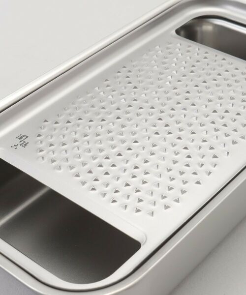 212 KITCHEN STORE / トゥーワントゥーキッチン ストア キッチンツール | オールステンレスおろし器 極目立て（受け皿付き） ＜関孫六 ＞ | 詳細5