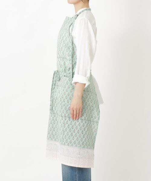 212 KITCHEN STORE / トゥーワントゥーキッチン ストア インテリア・生活雑貨・ホビー・ステーショナリー | アナヤブロックプリントエプロン GR | 詳細2