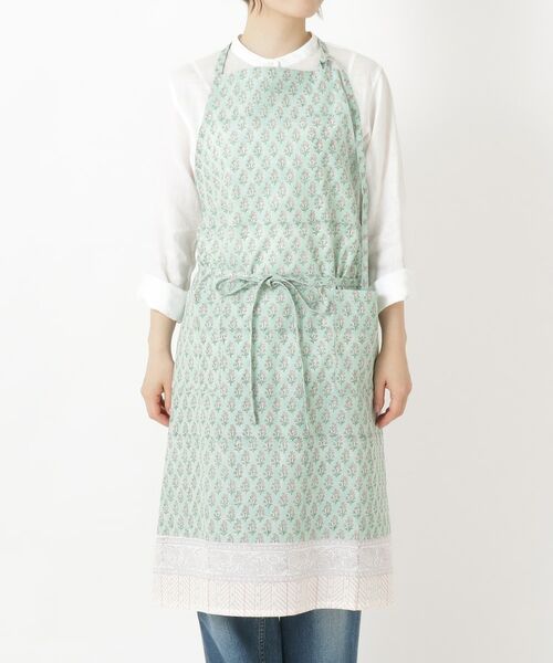 212 KITCHEN STORE / トゥーワントゥーキッチン ストア インテリア・生活雑貨・ホビー・ステーショナリー | アナヤブロックプリントエプロン GR（その他）