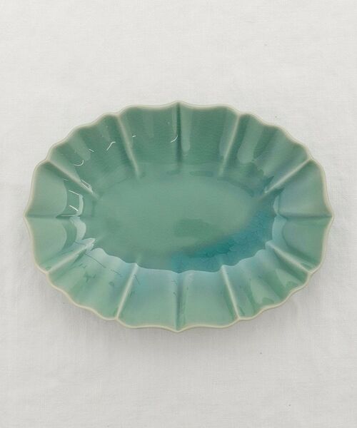 212 KITCHEN STORE / トゥーワントゥーキッチン ストア 食器 | シュー オーバルプレートＭ グリーン | 詳細3