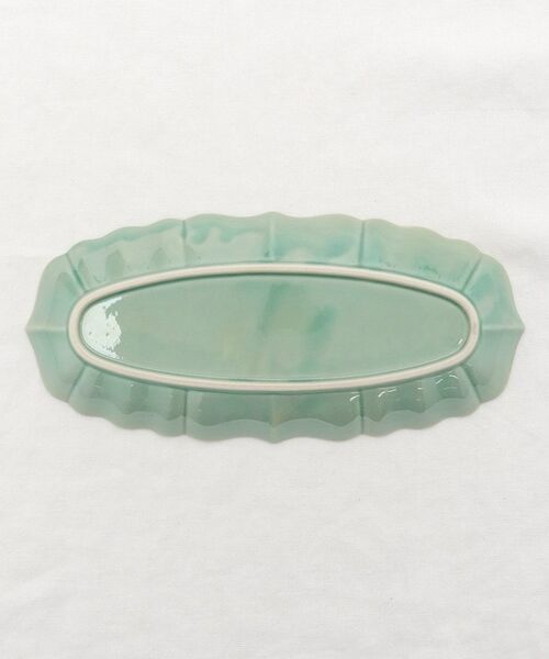 212 KITCHEN STORE / トゥーワントゥーキッチン ストア 食器 | シュー オーバル細長皿 グリーン | 詳細4