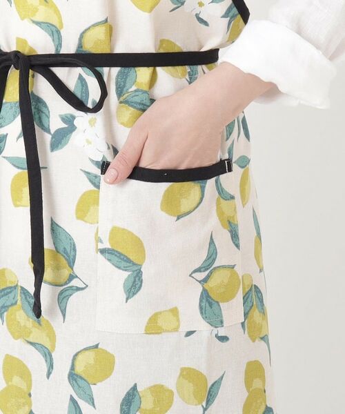 212 KITCHEN STORE / トゥーワントゥーキッチン ストア インテリア・生活雑貨・ホビー・ステーショナリー | レモンフラワー ロングエプロン NT | 詳細6