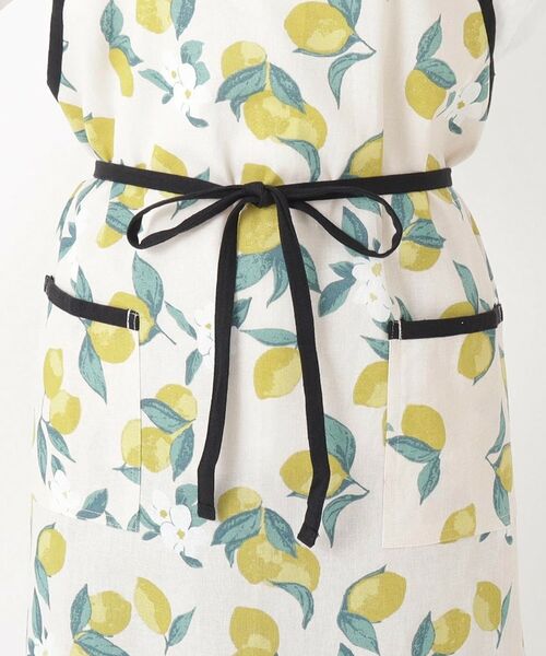 212 KITCHEN STORE / トゥーワントゥーキッチン ストア インテリア・生活雑貨・ホビー・ステーショナリー | レモンフラワー ロングエプロン NT | 詳細7