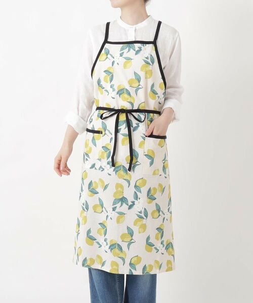 212 KITCHEN STORE / トゥーワントゥーキッチン ストア インテリア・生活雑貨・ホビー・ステーショナリー | レモンフラワー ロングエプロン NT（その他）
