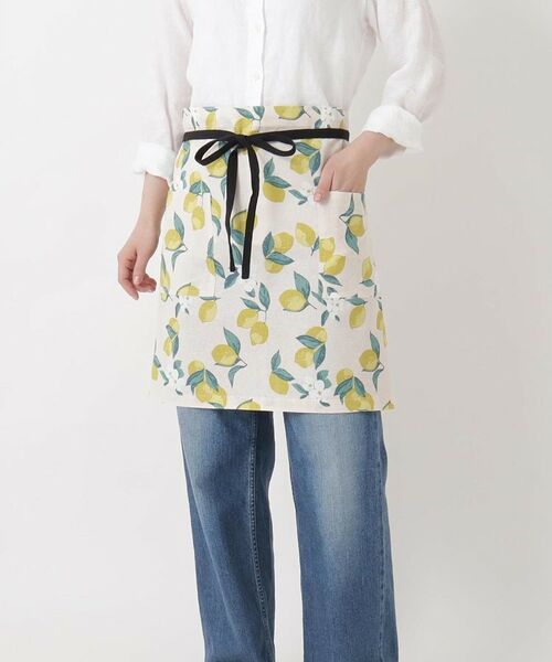 212 KITCHEN STORE / トゥーワントゥーキッチン ストア インテリア・生活雑貨・ホビー・ステーショナリー | レモンフラワー ギャルソンエプロン NT | 詳細8