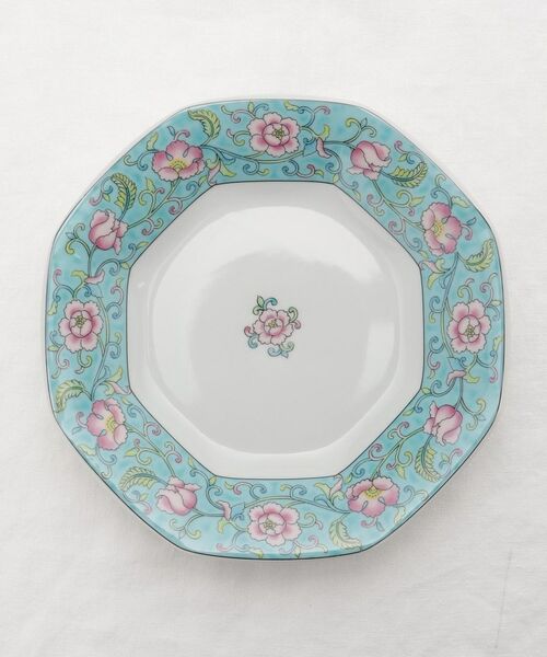 212 KITCHEN STORE / トゥーワントゥーキッチン ストア 食器 | 緑彩牡丹 八角中華皿 | 詳細3