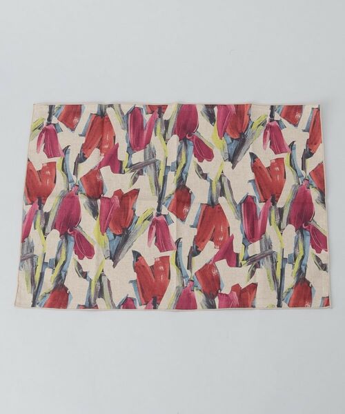 212 KITCHEN STORE / トゥーワントゥーキッチン ストア インテリア・生活雑貨・ホビー・ステーショナリー | ランチョンマット フラワータッチ レッド（その他）