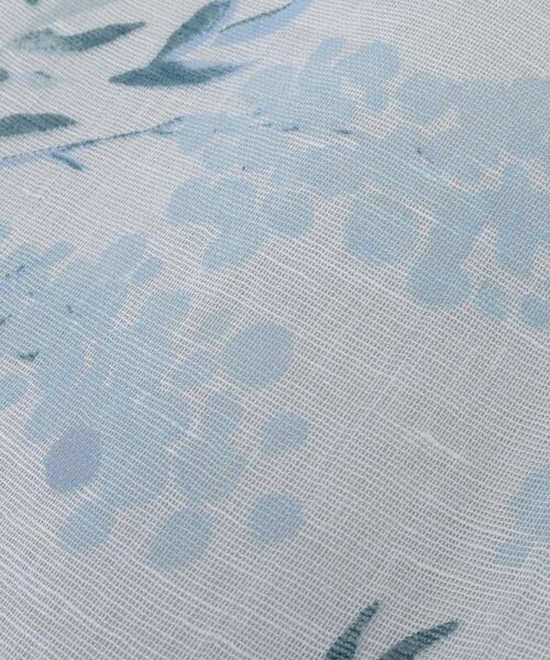 212 KITCHEN STORE / トゥーワントゥーキッチン ストア マフラー・ショール・スヌード・ストール | チクチクしない麻ストールミモザのブーケ 50 ブルー | 詳細3