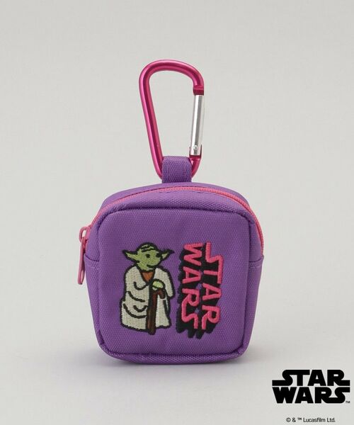 212 KITCHEN STORE / トゥーワントゥーキッチン ストア その他 | カラビナ付きミニ刺繍ポーチ ヨーダ ロゴ ＜STAR WARS スター・ウォーズ ＞（その他）
