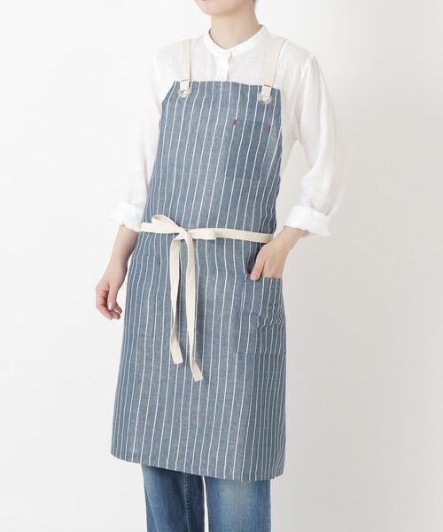 212 KITCHEN STORE / トゥーワントゥーキッチン ストア インテリア・生活雑貨・ホビー・ステーショナリー | 綿麻 ストライプ エプロン NV（その他）