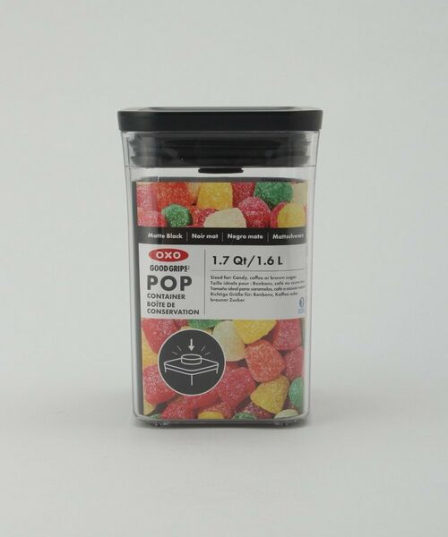 212 KITCHEN STORE / トゥーワントゥーキッチン ストア キッチンツール | ポップコンテナ レクタングル ショート BK ＜OXO オクソー＞ | 詳細6