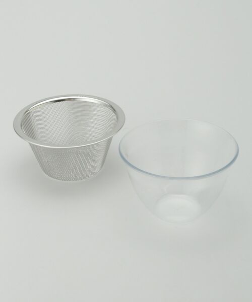 212 KITCHEN STORE / トゥーワントゥーキッチン ストア キッチンツール | ガラスのようなボウル&ステンレスザル平縁15cm ＜365methods サンロクゴメソッド＞（その他）