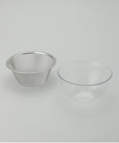 212 KITCHEN STORE / トゥーワントゥーキッチン ストア キッチンツール | ガラスのようなボウル&ステンレスザル平縁20cm ＜365methods サンロクゴメソッド＞